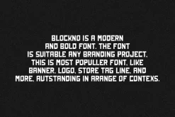 Blockno - Speed & Car Font