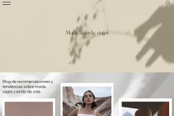 Blog lifestyle wix template