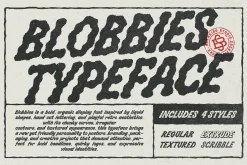 Bloobies – Wavy Display Typeface