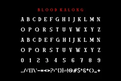 Blood Kalong - Halloween Horror Font