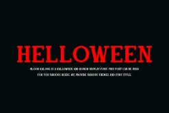 Blood Kalong - Halloween Horror Font