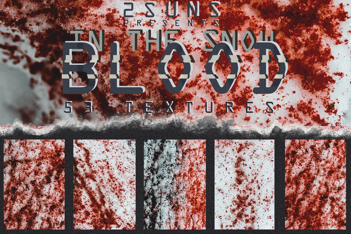 Blood splatter Photoshop overlays