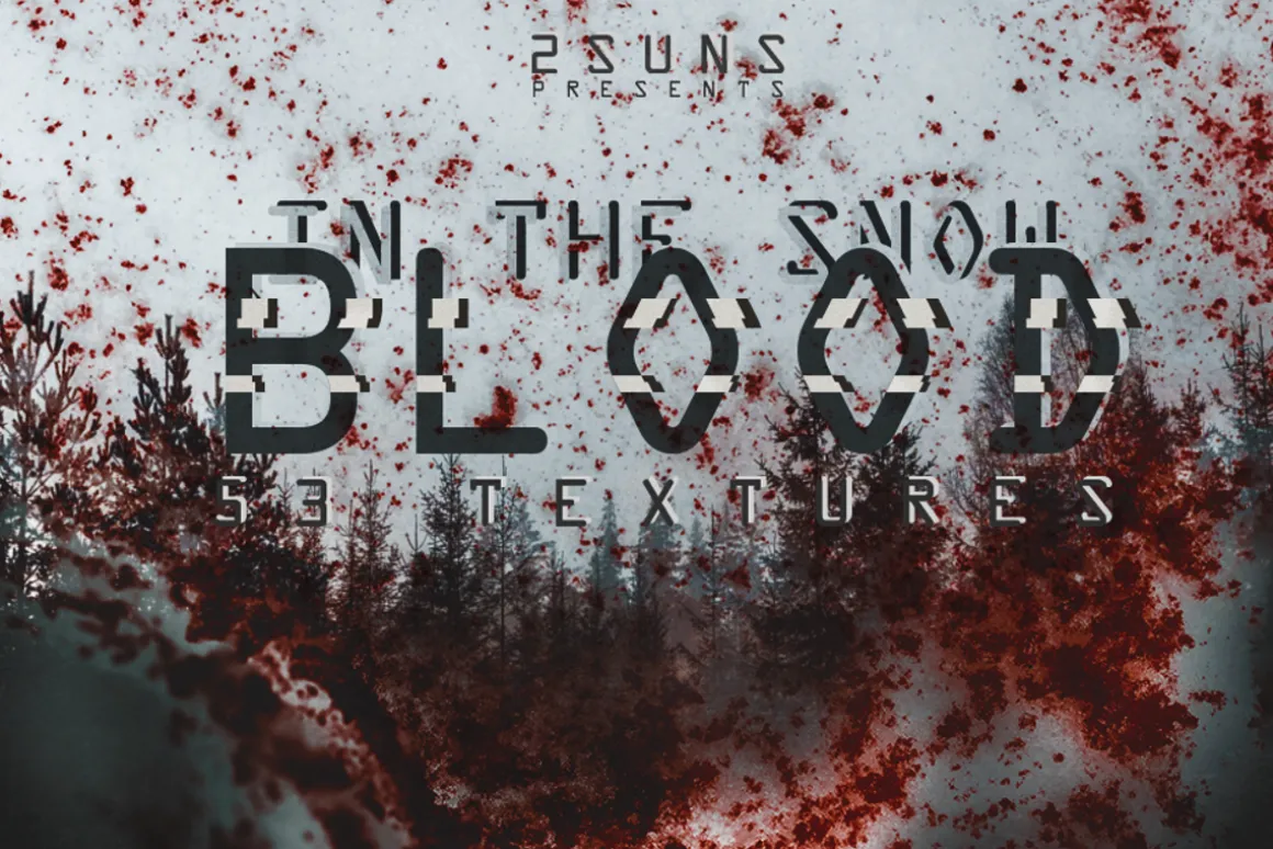 Blood splatter Photoshop overlays