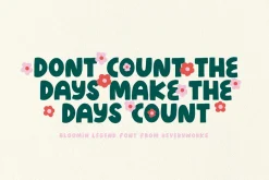 Blooming Legend Layered Font