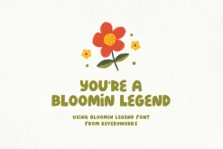 Blooming Legend Layered Font