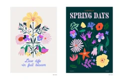 Blooming season. Flowers & leaves