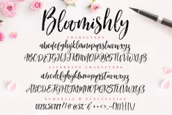 Bloomishly Brush Font