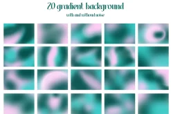 Bloomy gradients - Velvet Jade