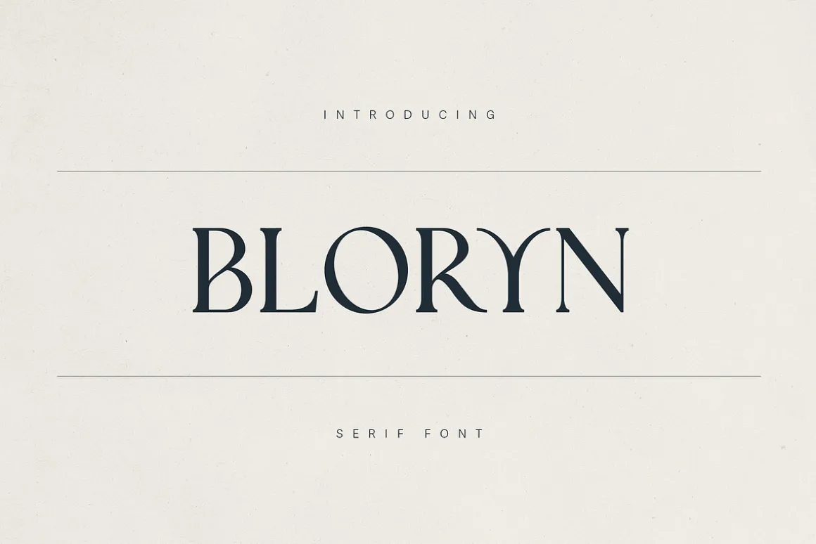 Bloryn — Elegant Serif Font