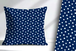 Blue and White Small Dots Seamless