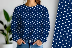 Blue and White Small Dots Seamless