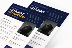 Blue Color Resume CV