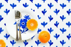 Blue Delft Watercolor Floral Clipart