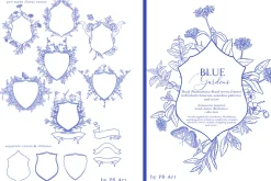 Blue Gardens Chinoiserie set