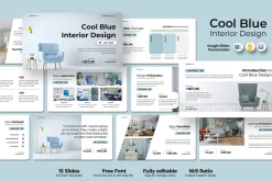 Blue Interior Design - Google Slides