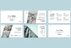 Blue Interior Design - Google Slides