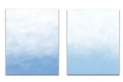 Blue ombre watercolor