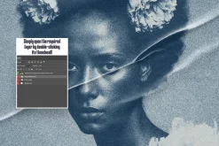 Blue Print Photo Effect
