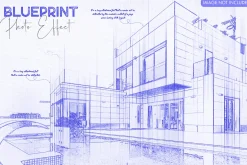 Blueprint Photo Effect