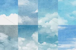 Blue Sky Watercolor Backgrounds