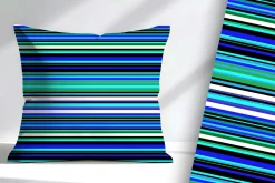 Blue Tide Stripe Seamless Repeat