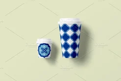 Blue tile seamless patterns textures