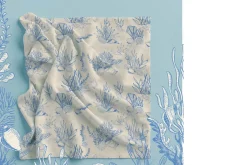 Blue Toile Ocean Set