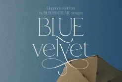 Blue Velvet - elegance serif font