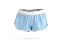 Blue Women Sport Shorts 3D Model