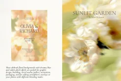 Blurry Flowers Abstract Backgrounds