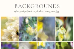 Blurry Flowers Abstract Backgrounds