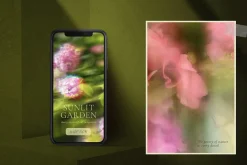 Blurry Flowers Abstract Backgrounds