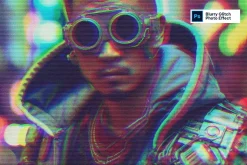 Blurry Glitch Photo Effect