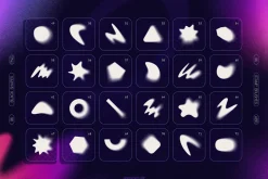 Blurry Gradient Shapes Collection