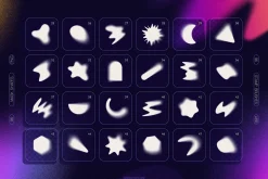 Blurry Gradient Shapes Collection