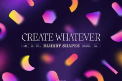 Blurry Gradient Shapes Collection