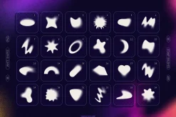 Blurry Gradient Shapes Collection