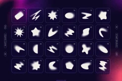 Blurry Gradient Shapes Collection