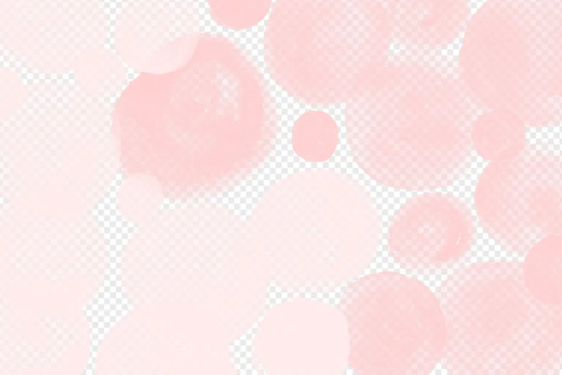 Blush Pink Watercolor Circles