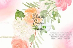Blush Peach Sage flowers