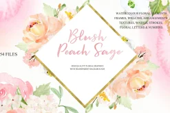 Blush Peach Sage flowers