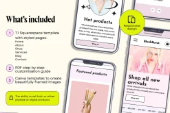 Blush Pink Pastel Website Template
