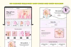 Blush Pink Pastel Website Template