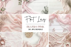 Blush Pink Table Flat Lay Bundle