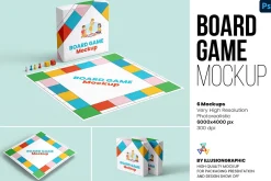 Board Game Mockup - 6 Views