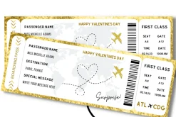 Boarding Pass for Valentine's Day
