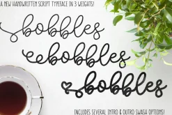 Bobbles: Script Font in 3 Weights