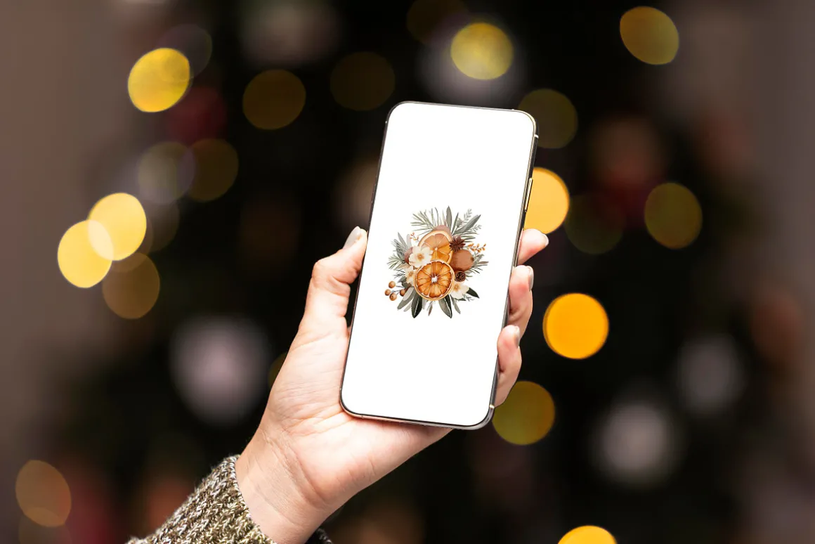 Bohemian Floral Christmas Time Set