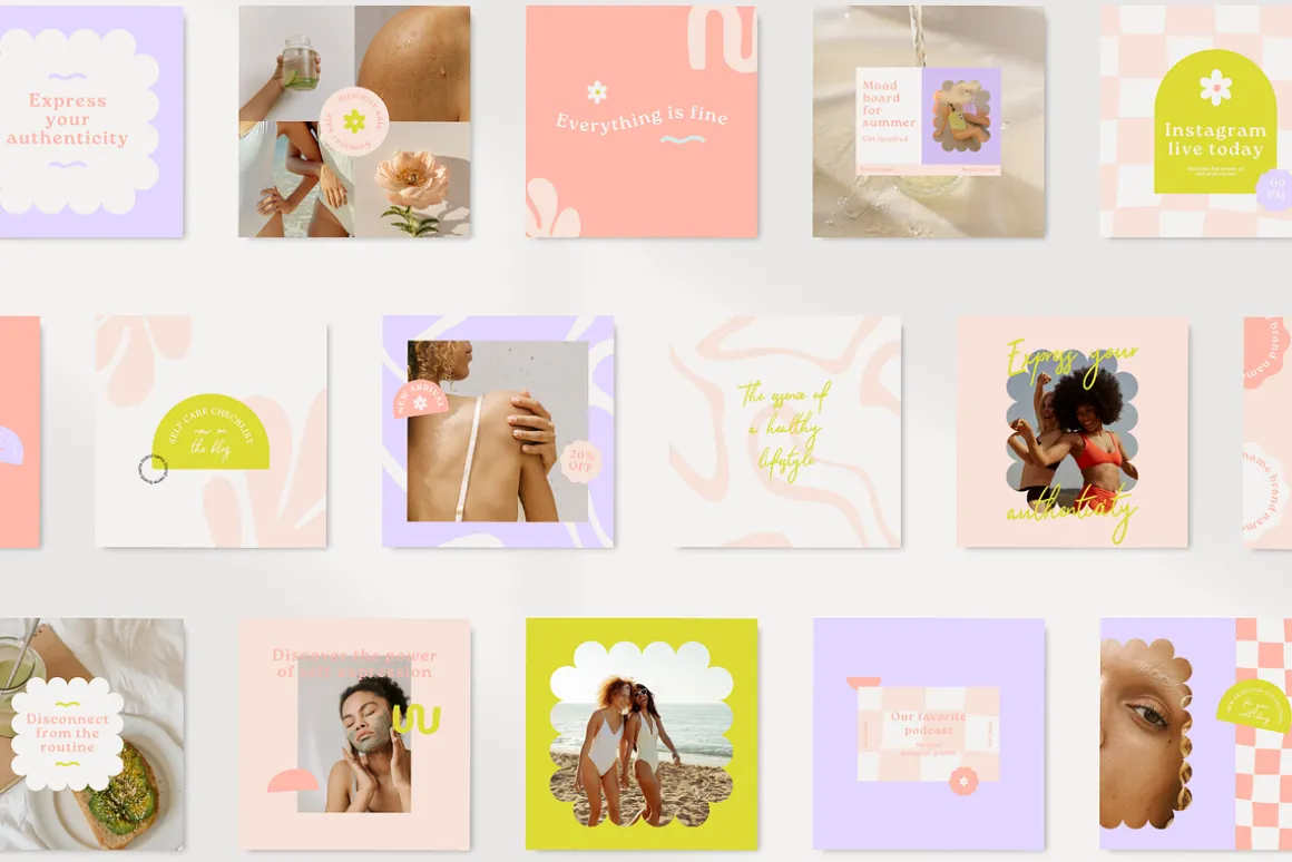 Bohemian vibes | Social Media Kit