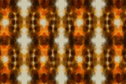 Boho warm animal print Ikat tie dye